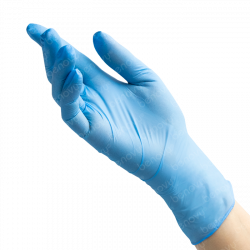 Перчатки смотровые нитриловые текстурированные  неопудренные BENOVY Nitrile Chlorinated оптом